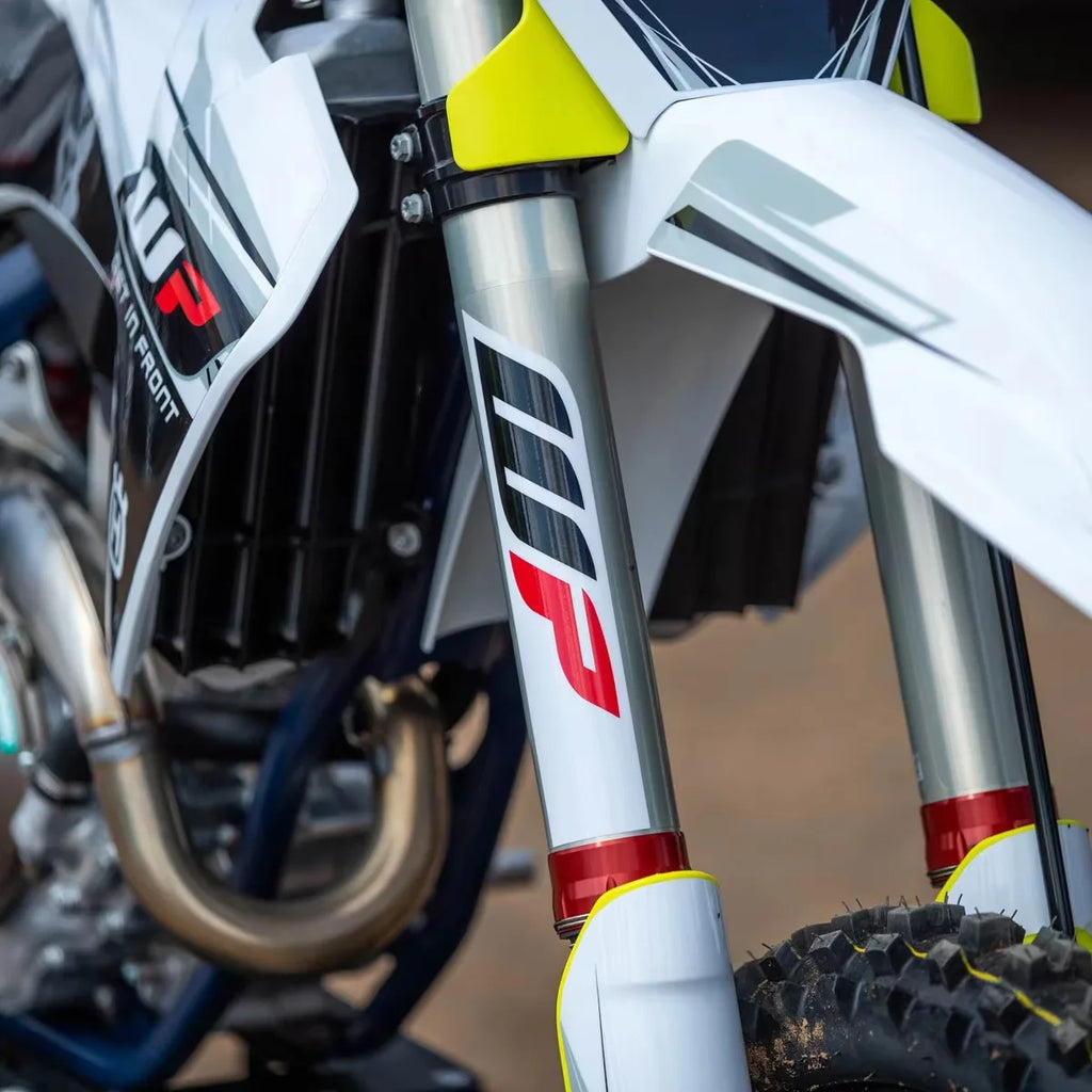 1 Pair Motorcycle Front Fork Stickers Motocross Waterproof Decal for Showa KYB WP Shocks Cool Vinyl Durable Suspension Decals