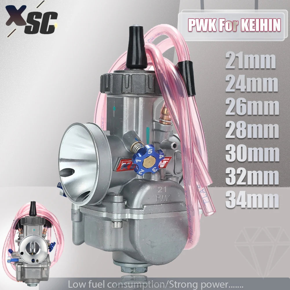 Universal PWK 21 24 26 28 30 32 34mm Motorcycle Carburetor Carburador For Keihin Mikuni Suzuki Yamaha Honda KTM ATV Quad scooter
