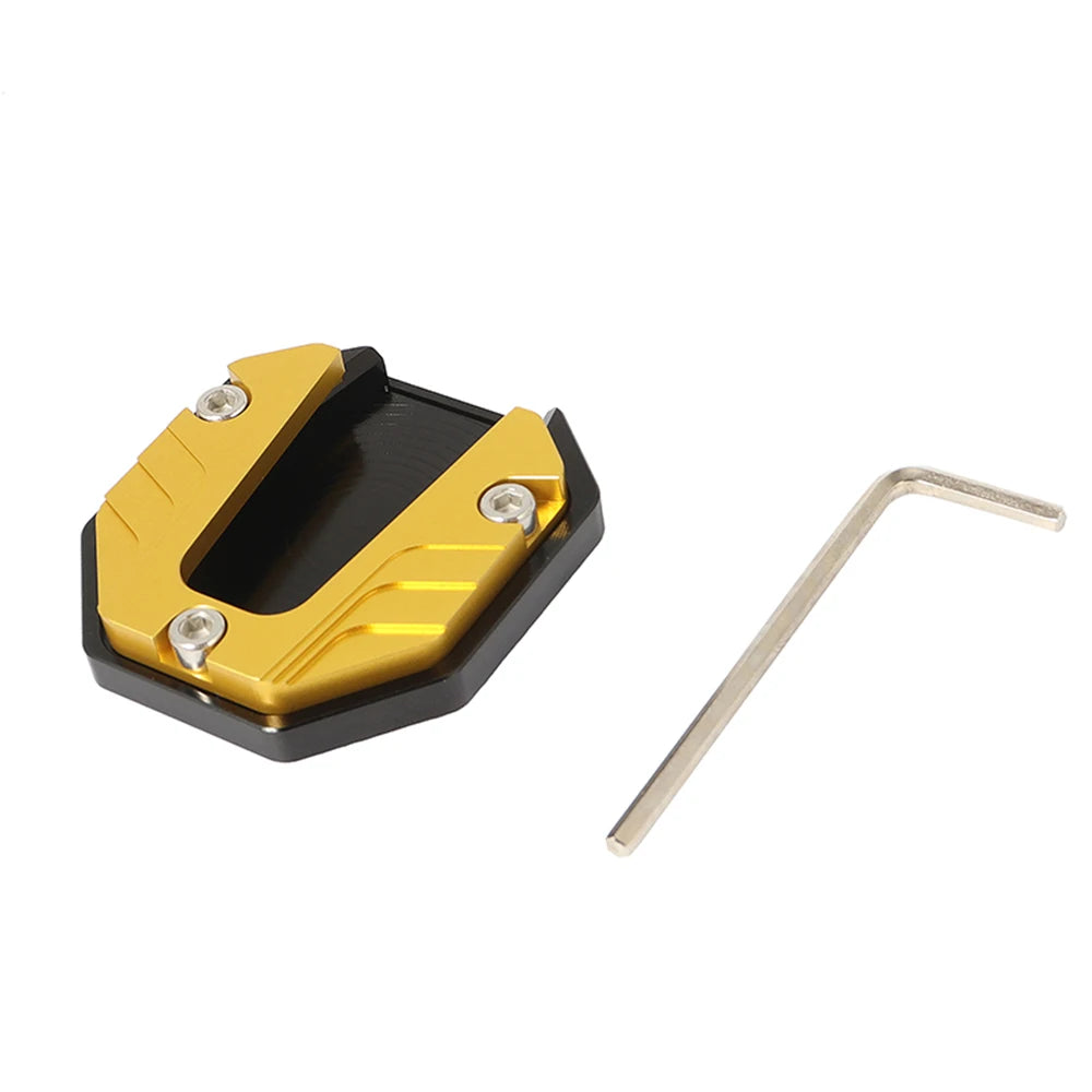 Scooter Motorbike Accessories Extension Foot Pad Support Plate Aluminum Alloy Motorcycle Bike Kickstand Extender Foot Side Stand