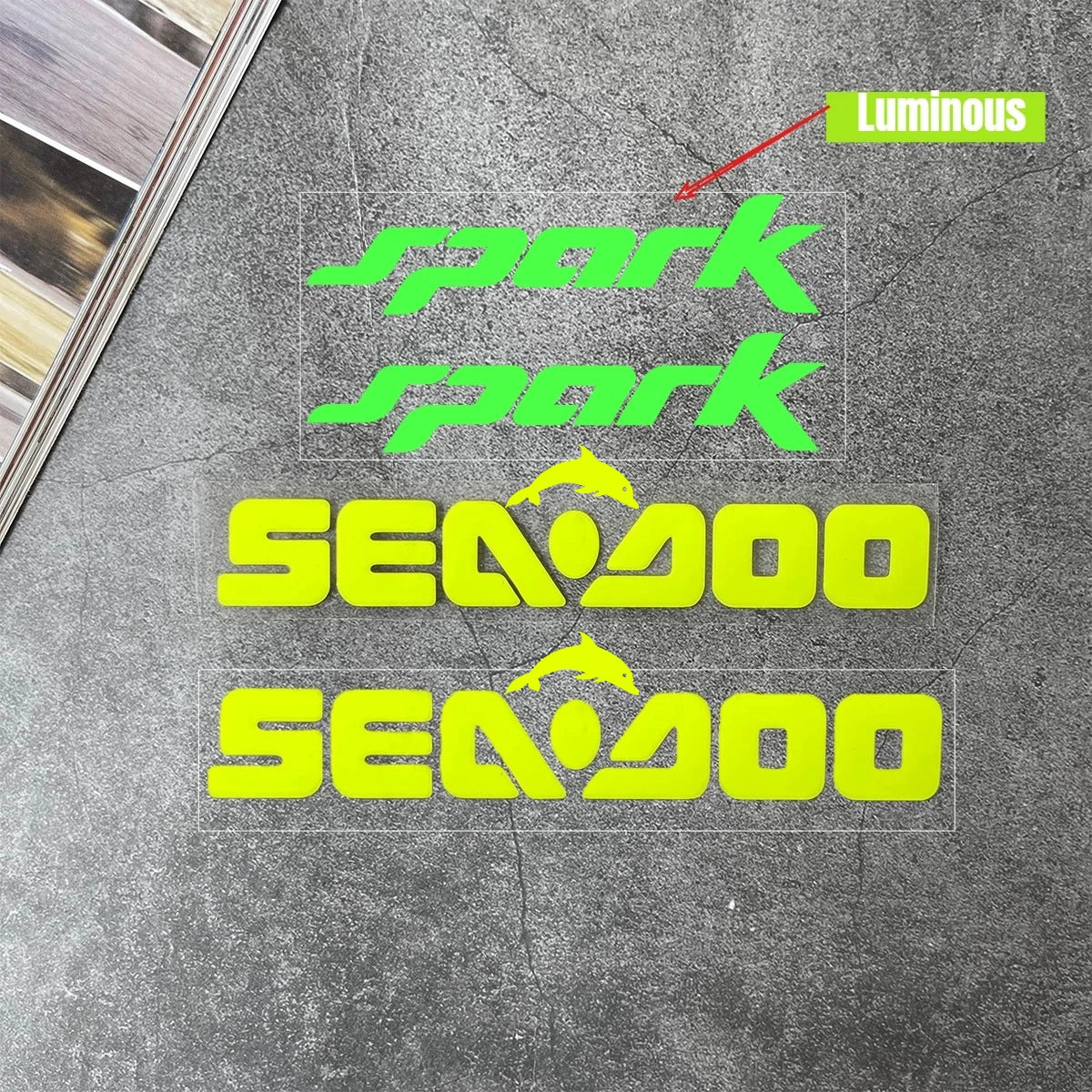 For Sea-doo Jet Ski Spark Trixx Stickers Seadoo boats watercraft mini jet boat decal Reflective Waterproof sticker accessories