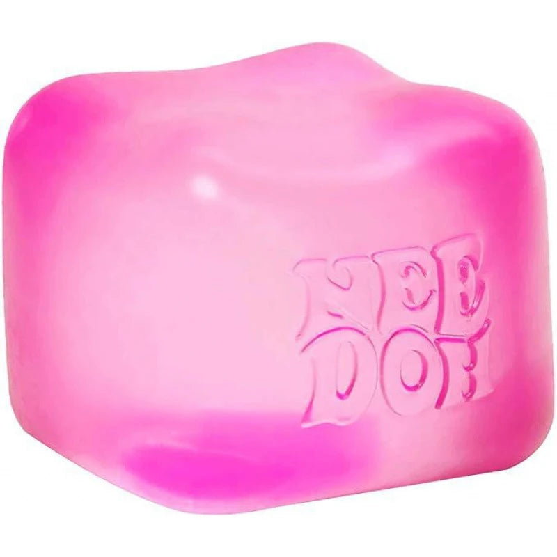 Needoh Nice Cube Sensory Stress Reliever Fidget Tool, Slow Rising Desk Sensory Cube for Anxiety & Focus, for Adults & Kids