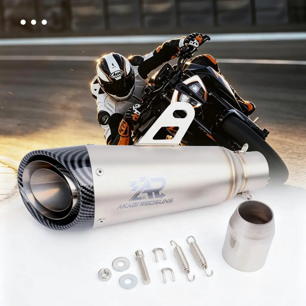 Motorcycle Stainless Steel Exhaust Pipe, 51mm Universal Caliber, Supplied With DB Killer, For Yamaha GY6 Scooters