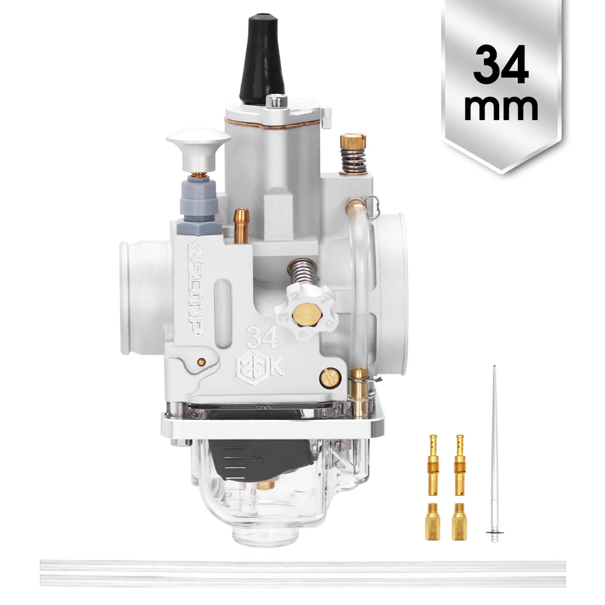 ZSDTRP CNC PWK Carburetor 28 30 32 34mm Universal Racing Carburetor for 2T 4T Engine Motorcycle Scooter ATV