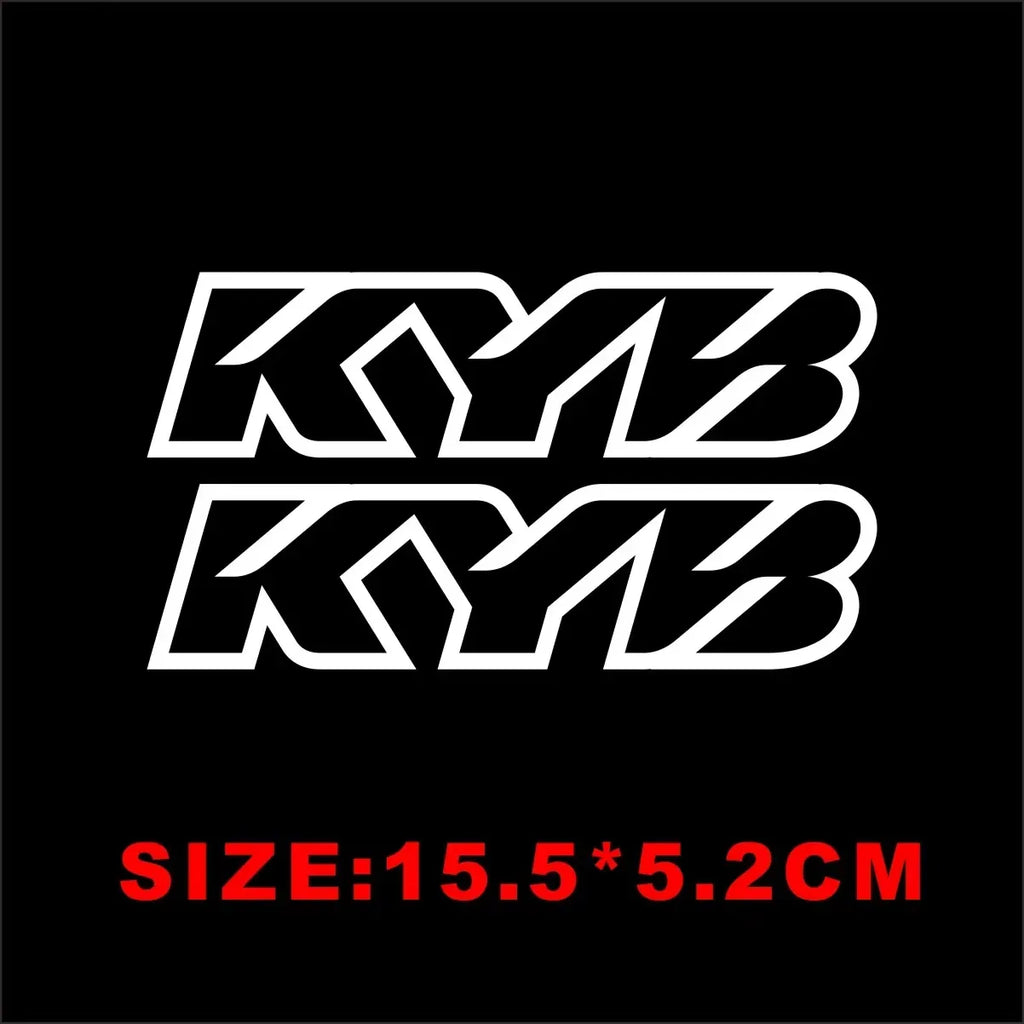 1 Pair Motorcycle Front Fork Stickers Motocross Waterproof Decal for Showa KYB WP Shocks Cool Vinyl Durable Suspension Decals