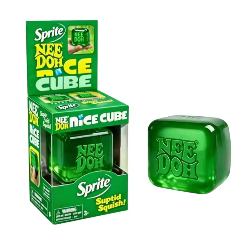 Needoh Dr Pepper Nice Cube & Dream Drop Sensory Toy Hamburger for Autism ADHD Squishy Stress Relief Anxiety Squeeze Pull Toy