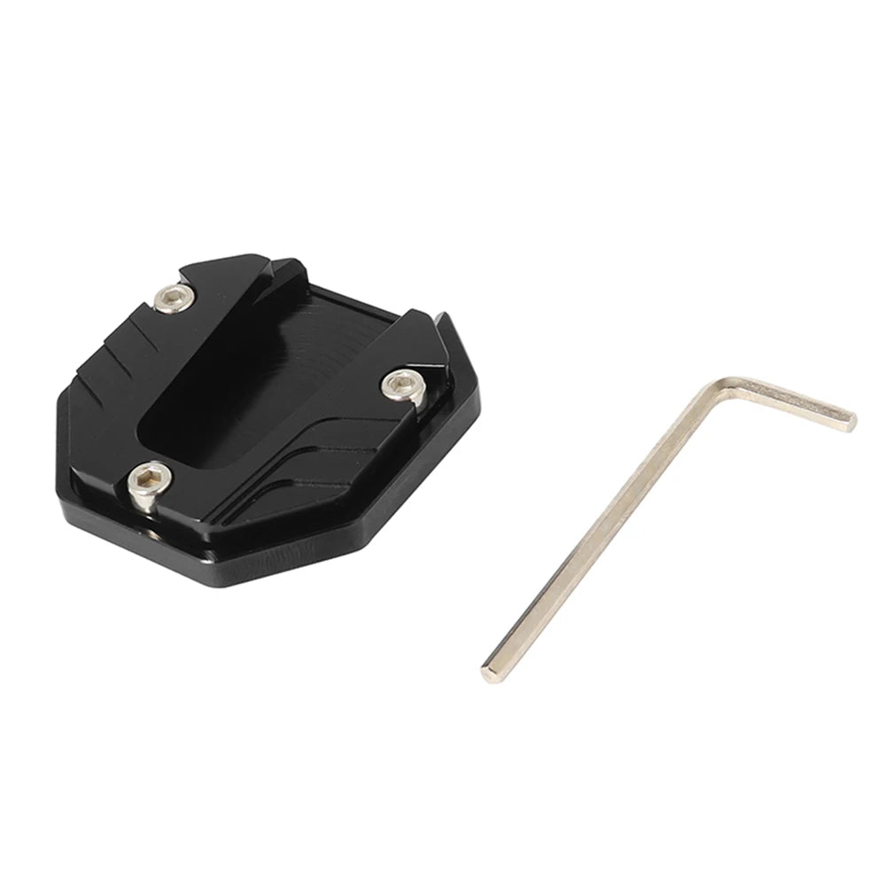 Scooter Motorbike Accessories Extension Foot Pad Support Plate Aluminum Alloy Motorcycle Bike Kickstand Extender Foot Side Stand