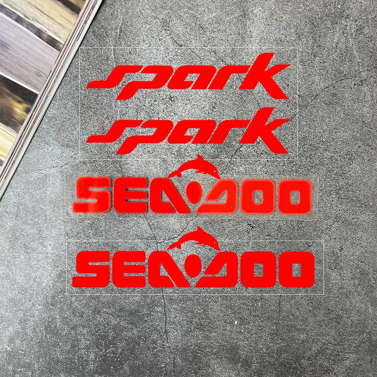For Sea-doo Jet Ski Spark Trixx Stickers Seadoo boats watercraft mini jet boat decal Reflective Waterproof sticker accessories