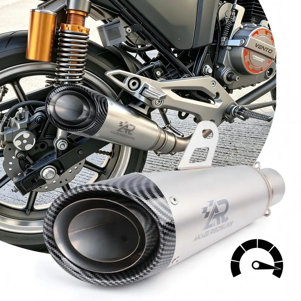 Motorcycle Stainless Steel Exhaust Pipe, 51mm Universal Caliber, Supplied With DB Killer, For Yamaha GY6 Scooters