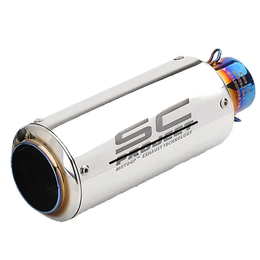 For Yamaha Kawasaki Universal Motorcycle Accessorie model Stainless Steel SC modified straight exhaust pipe 51MM/60MM interface