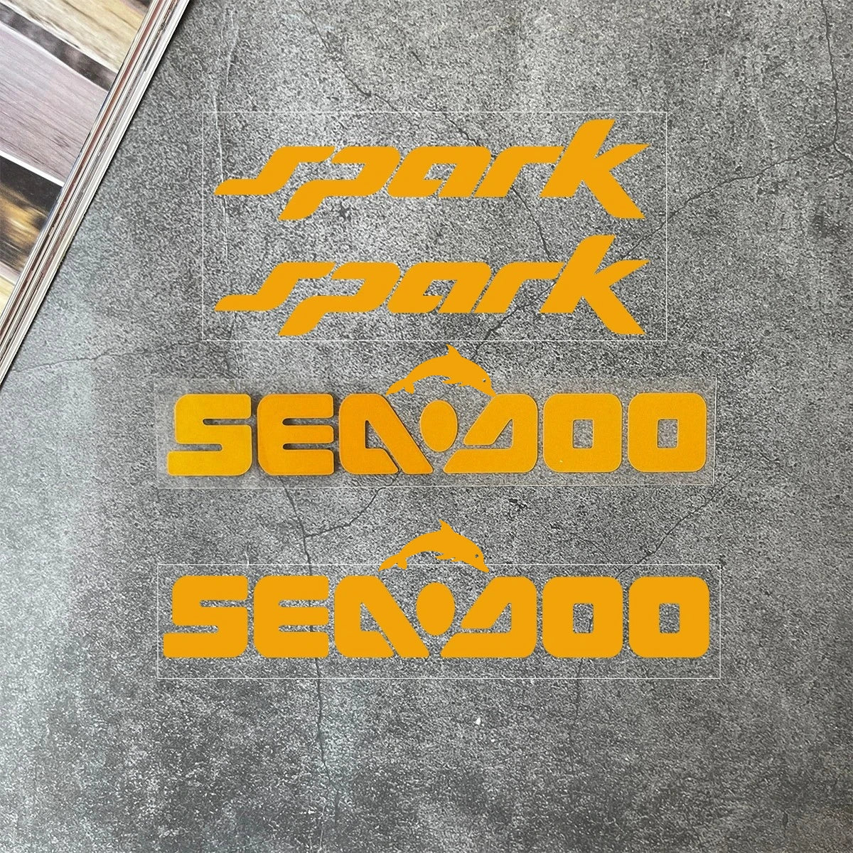 For Sea-doo Jet Ski Spark Trixx Stickers Seadoo boats watercraft mini jet boat decal Reflective Waterproof sticker accessories