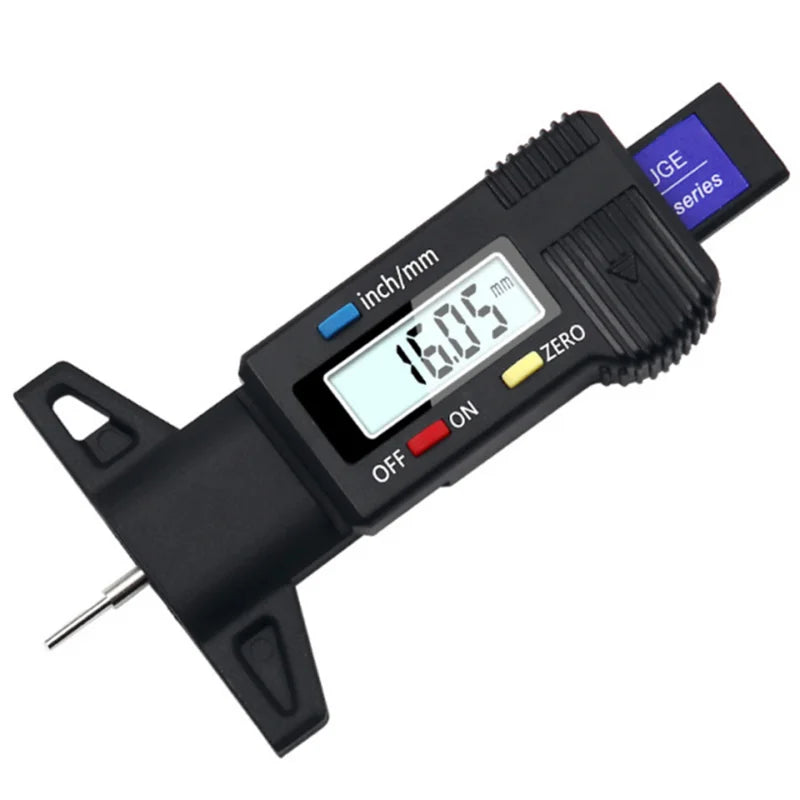 Digital Car Tyre Thickness Gauges Depth Meter For Safe Auto Tyre Tread Monitoring Tyre Wear Detection Measure Caliper Instrument