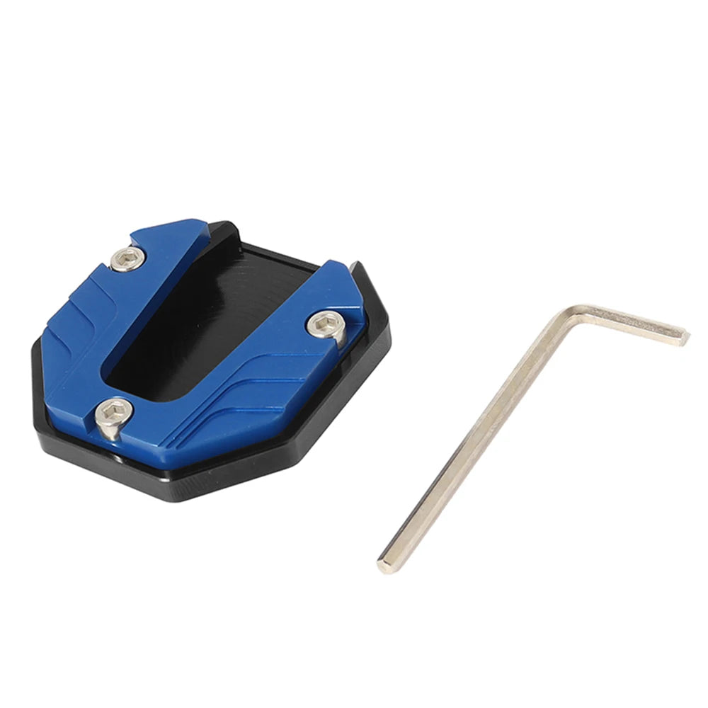 Scooter Motorbike Accessories Extension Foot Pad Support Plate Aluminum Alloy Motorcycle Bike Kickstand Extender Foot Side Stand