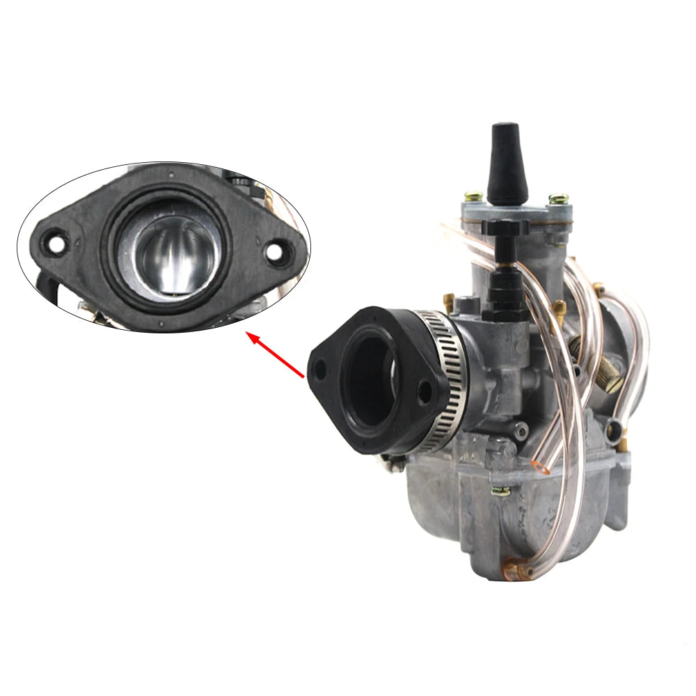 Alconstar Motorcycle Carburetor Joint Intake Adjuster Interface Carb Adapter Fit On PWK 21-34mm Carburetor UTV ATV Pit Dirt Bike