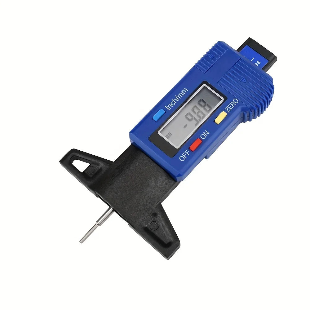 Digital Car Tyre Thickness Gauges Depth Meter For Safe Auto Tyre Tread Monitoring Tyre Wear Detection Measure Caliper Instrument