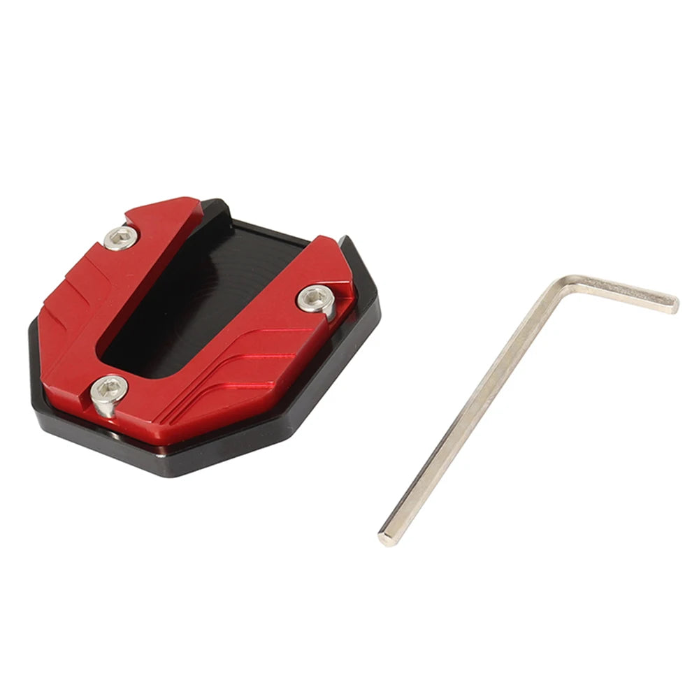 Scooter Motorbike Accessories Extension Foot Pad Support Plate Aluminum Alloy Motorcycle Bike Kickstand Extender Foot Side Stand