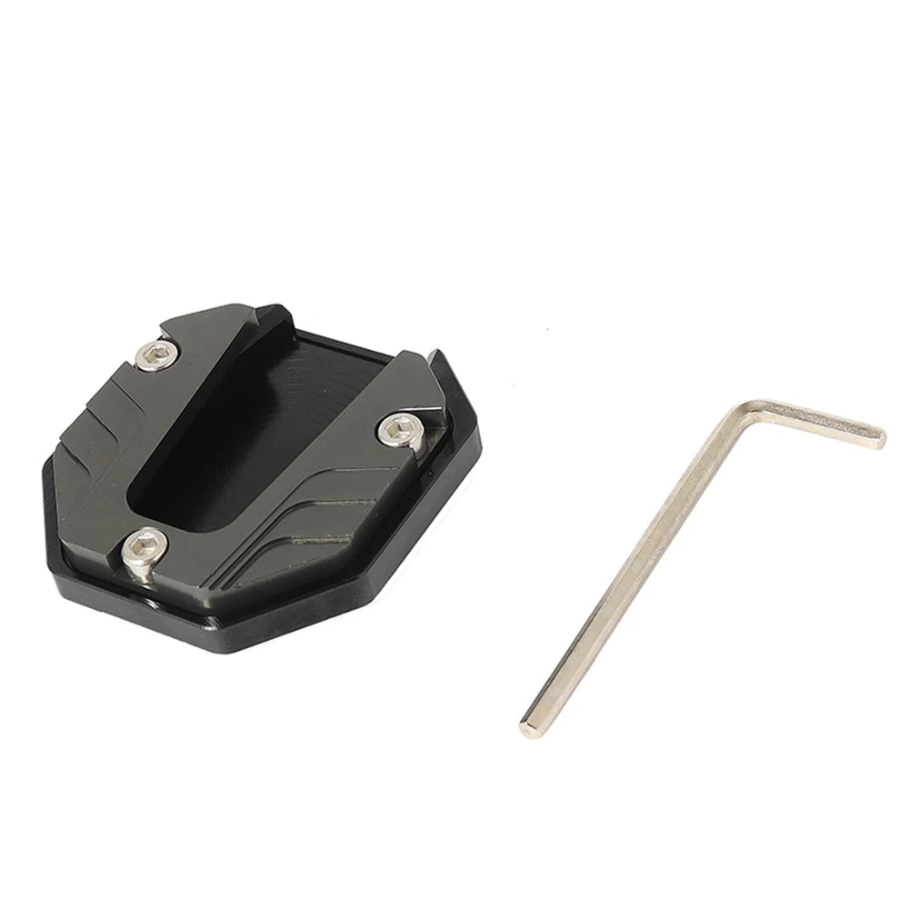 Scooter Motorbike Accessories Extension Foot Pad Support Plate Aluminum Alloy Motorcycle Bike Kickstand Extender Foot Side Stand